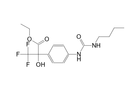 benzeneacetic acid, 4-[[(butylamino)carbonyl]amino]-alpha-hydroxy-alpha-(trifluoromethyl)-, ethyl ester