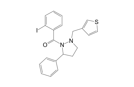 1-(2'-Iodobenzoyl)-5-phenyl-2-(3'-thienyl)methylpyrazolidine