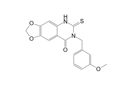[1,3]dioxolo[4,5-g]quinazolin-8(5H)-one, 6,7-dihydro-7-[(3-methoxyphenyl)methyl]-6-thioxo-