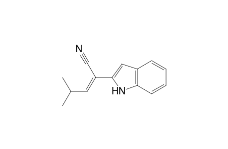 (Z)-2-(1H-indol-2-yl)-4-methyl-2-pentenenitrile