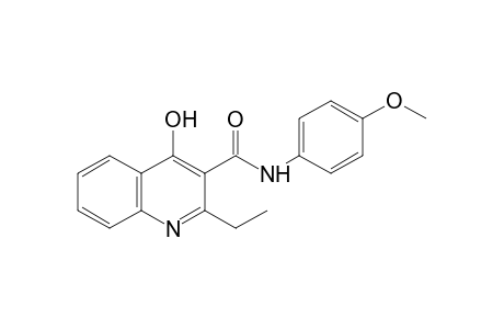 2-ethyl-4-hydroxy-3-quinolinecarbox-p-anisidide