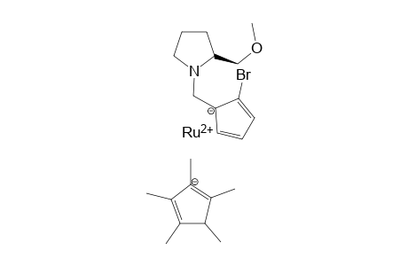 1-[(2-Bromocyclopenta-2,4-dien-1-yl)methyl]-2-(methoxymethyl)pyrrolidine;1,2,3,4,5-pentamethylcyclopenta-2,4-dien-1-ide ruthenium(II)