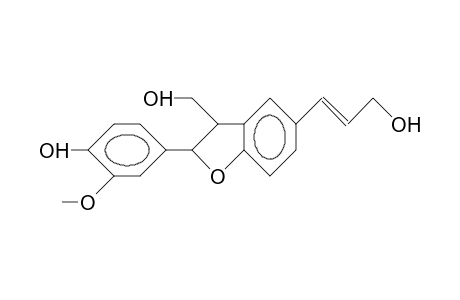 3-Hydroxy-methyl-2-(4-hydroxy-3-methoxy-phenyl)-5-(3-hydroxy-1-propenyl)-2,3-dihydro-benzofuran