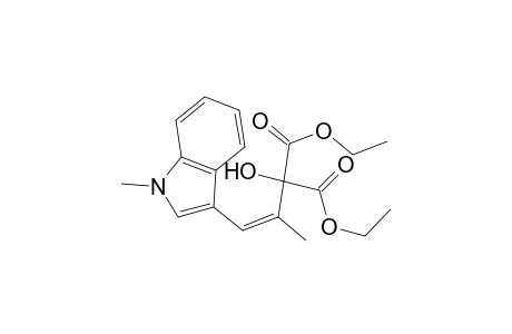 2-hydroxy-2-[(Z)-1-(1-methyl-3-indolyl)prop-1-en-2-yl]propanedioic acid diethyl ester
