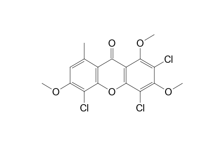 9H-Xanthen-9-one, 2,4,5-trichloro-1,3,6-trimethoxy-8-methyl-
