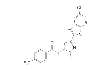 N-[3-(5-chloro-3-methylbenzo[b]thien-2-yl)-1-methylpyrazol-5-yl]-alpha,alpha,alpha-trifluoro-p-toluamide