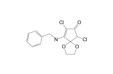 6-BENZYLAMINO-7,9-DICHLORO-1,4-DIOXASPIRO-[4.4]-NON-6-EN-8-ONE