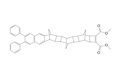 23,24-Dicarbomethoxy-9,10-diphenylundecacyclo[16.10.1,1(4,15).1(21,26).0(2,17).0(3,16).0(5,14).0(7,12).0(20,27).0(19,28).0(22,25)]octacosa-5,7,9,11,13,23-hexene