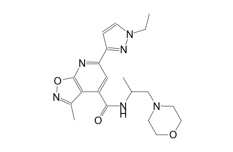 isoxazolo[5,4-b]pyridine-4-carboxamide, 6-(1-ethyl-1H-pyrazol-3-yl)-3-methyl-N-[1-methyl-2-(4-morpholinyl)ethyl]-