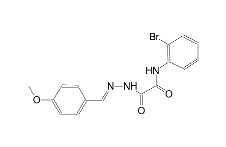 N-(2-bromophenyl)-2-[(2E)-2-(4-methoxybenzylidene)hydrazino]-2-oxoacetamide
