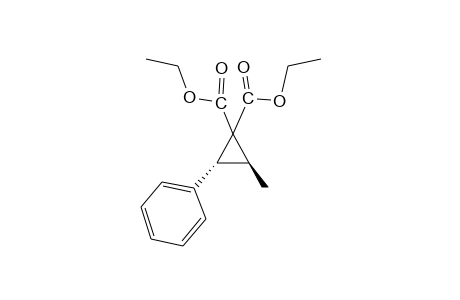 trans-2-Methyl-3-phenyl-1,1-cyclopropanedicarboxylic acid, diethyl ester
