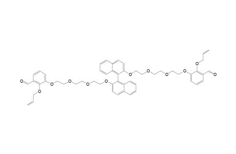 3,3'-[[1,1'-BINAPHTHALENE]-2,2'-DIYL-BIS-(OXY-2,1-ETHANEDIYLOXY-2,1-ETHANEDIYLOXY-2,1-ETHANEDIYLOXY)]-BIS-[2-(2-PROPENYLOXY)-BENZALDEHYDE]