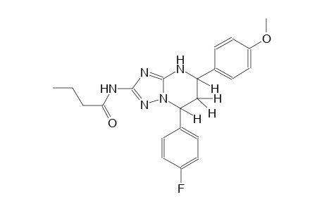 N-[7-(4-fluorophenyl)-5-(4-methoxyphenyl)-4,5,6,7-tetrahydro[1,2,4]triazolo[1,5-a]pyrimidin-2-yl]butanamide