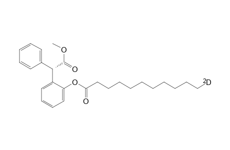 Benzeneundecanoic-.alpha.-d acid, 2-methoxy-2-oxo-1-phenylethyl ester, [S-(R*,S*)]-