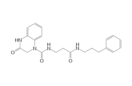 3-oxo-N-{3-oxo-3-[(3-phenylpropyl)amino]propyl}-3,4-dihydro-1(2H)-quinoxalinecarboxamide