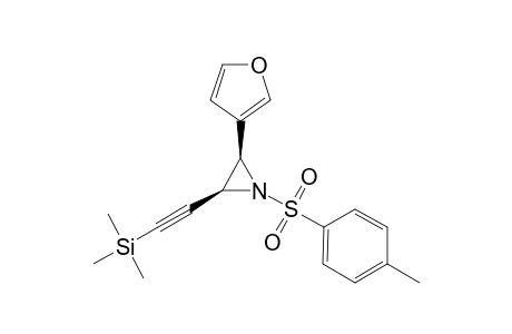 cis-N-Tosyl-3-furyl-2-(.beta.-(trimethylsilyl)acetylenyl)aziridine