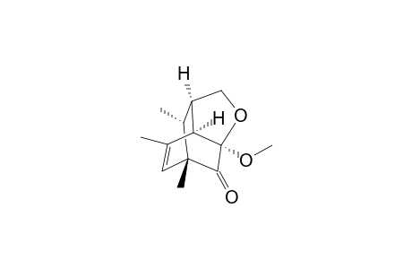 (1S*,3R*,6R*,7R*,10R*)-3-Methoxy-1,8,10-trimethyl-4-oxatricyclo[4.3.1.03,7]dec-8-en-2-one