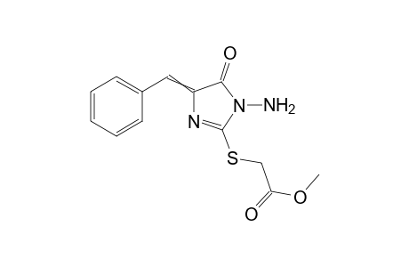 Methyl 2-(1-amino-4-benzylidene-5-oxo-imidazol-2-yl)sulfanylacetate