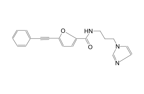 2-furancarboxamide, N-[3-(1H-imidazol-1-yl)propyl]-5-(phenylethynyl)-
