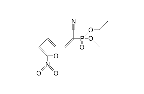 (2-[5-Nitro-furyl]-1-cyano-vinyl)-phosphonic acid, diethyl ester