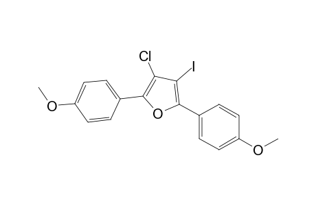 3-Chloro-4-iodo-2,5-bis(4-methoxyphenyl)furan