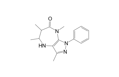 3,5,6,8-Tetramethyl-1-phenyl-4,5,6,8-tetrahydropyrazolo[3,4-b][1,4]diazepin-7(1H)-one