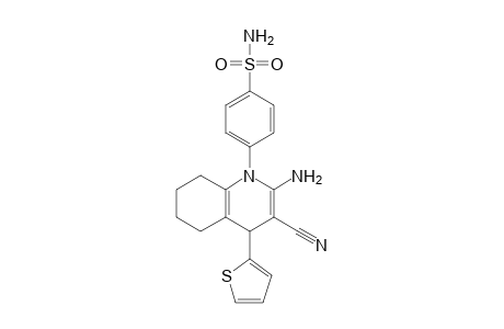 4-[2-Amino-3-cyano-4-(thiophen-2-yl)-5,6,7,8-tetrahydroquinolin-1(4H)-yl]benzenesulfonamide