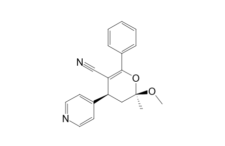 (2R*,4S*)-2-Methoxy-2-methyl-6-phenyl-4-(4'- pyridyl)-3,4-dihydro-2H-pyran-5-carbonitrile