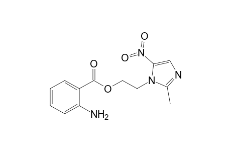 2-(2-Methyl-5-nitro-imidazol-1-yl)ethyl 2-aminobenzoate
