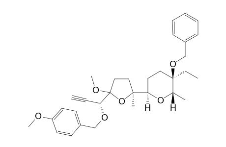 (R)-3-[(5S)-5-[(2R,5R,6S)-5-Benzyloxy-5-ethyl-6-methyltetrahydropyran-2-yl]-2-methoxy-5-methyltetrahydrofuran-2-yl]-2-(4-methoxybenzyloxy)prop-1-yne