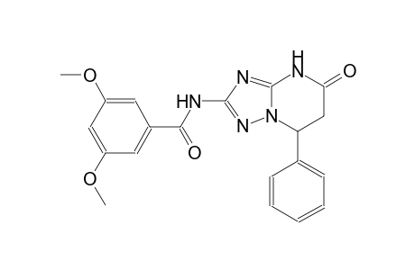 3,5-dimethoxy-N-(5-oxo-7-phenyl-4,5,6,7-tetrahydro[1,2,4]triazolo[1,5-a]pyrimidin-2-yl)benzamide