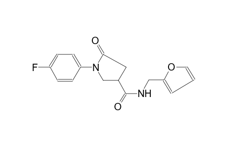 1-(4-fluorophenyl)-N-(2-furylmethyl)-5-oxo-3-pyrrolidinecarboxamide