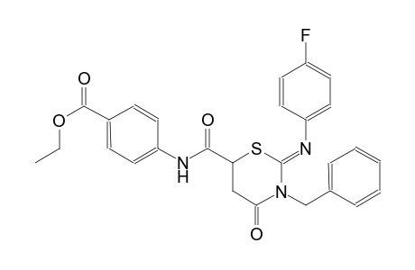 ethyl 4-[({(2Z)-3-benzyl-2-[(4-fluorophenyl)imino]-4-oxotetrahydro-2H-1,3-thiazin-6-yl}carbonyl)amino]benzoate