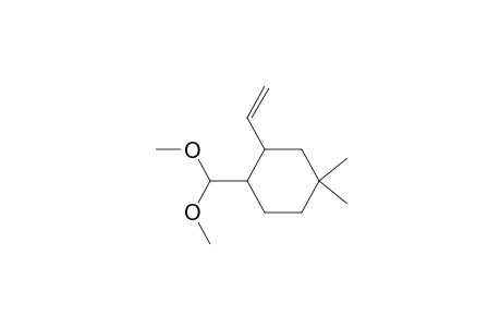 2-Ethenyl-4,4-dimethylcyclohexane-1-carboxaldehyde Dimethyl Acetal