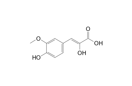 2-Hydroxy-3-(4-hydroxy-3-methoxyphenyl)prop-2-enoic acid