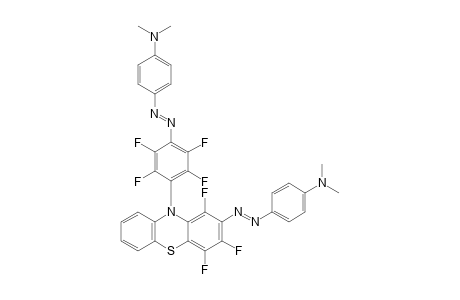 2-[4-(Dimethylamino)phenylazo]-10-{4-[4-(dimethylamino)phenylazo]-2,3,5,6-tetrafluorophenyl}-1,3,4-trifluorophenothiazine