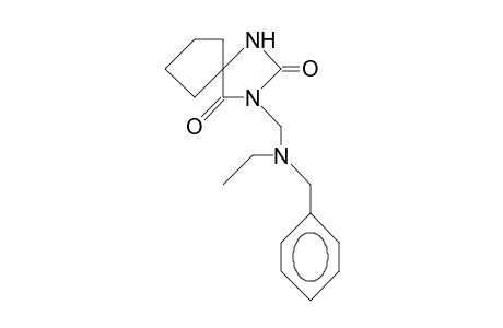 3-(N-Benzyl-N-ethyl-aminomethyl)-1,3-diaza-spiro(4.4)nonane-2,4-dione