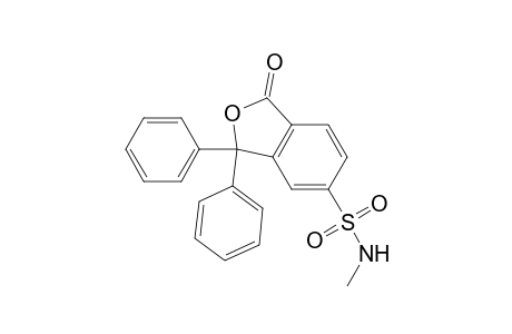 N-Methyl-1,3-dihydro-1-oxo-3,3-diphenyl-5-isobenzo-furansulfonamide