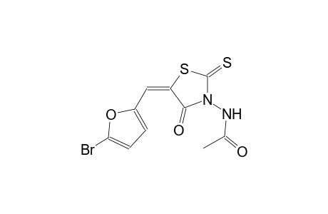 acetamide, N-[(5E)-5-[(5-bromo-2-furanyl)methylene]-4-oxo-2-thioxothiazolidinyl]-