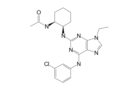 N2-((1R,2S)-2-Aminocyclohexyl)-N6-(3-chlorophenyl)-9-ethyl-9H-purine-2,6-diamine, N''-acetyl