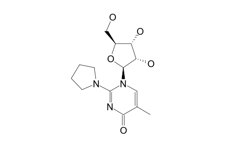 5-METHYL-2-PYRROLIDINO-1-(D-RIBOFURANOSYL)-PYRIMIDIN-4(1H)-ONE