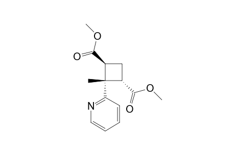 2.beta.,4.alpha.-Bismethoxycarbonyl-1.beta.-methyl-1.alpha.-(2-pyridyl)cyclobutane