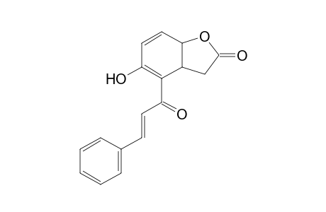 2(3H)-Benzofuranone, 3a,7a-dihydro-5-hydroxy-4-(1-oxo-3-phenyl-2-propenyl)-
