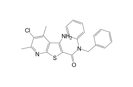Thieno[2,3-b]pyridine-2-carboxamide, 3-amino-5-chloro-4,6-dimethyl-N-phenyl-N-(phenylmethyl)-