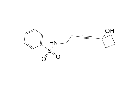 N-(4-(1-hydroxycyclobutyl)but-3-ynyl)benzenesulfonamide