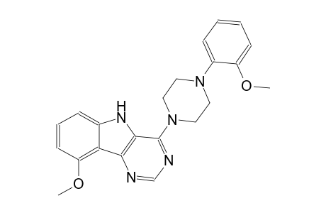 9-methoxy-4-[4-(2-methoxyphenyl)-1-piperazinyl]-5H-pyrimido[5,4-b]indole