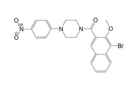 1-(4-bromo-3-methoxy-2-naphthoyl)-4-(4-nitrophenyl)piperazine