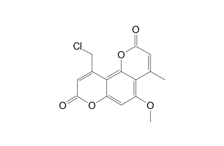 10-CHLOROMETHYL-5-METHOXY-4-METHYL-8H-8-OXOPYRANO-[2,3-H]-COUMARIN