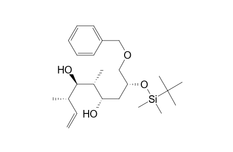 (2R,4S,5R,6R,7S)-2-[(1,1-dimethylethyl)dimethylsiloxy]-5,7-dimethyl-1-(phenylmethoxy)-8-nonene-4,6-diol