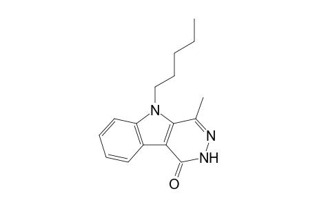 4-Methyl-5-pentyl-2,5-dihydro-1H-pyridazino[4,5-b]indol-1-one